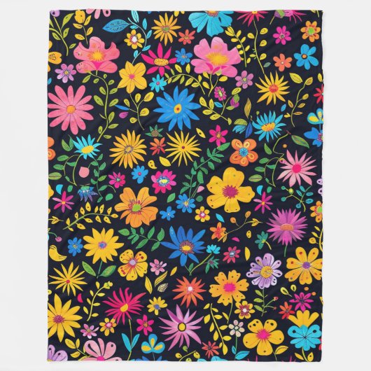 Blooming Mooi design 60x80 Fleece Deken (Voorkant)