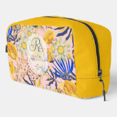 Blooming Mystical Floral Monogram Beige Toilettasje (Rechterhoek)