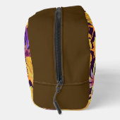 Blooming Mystical Floral Monogram Brown Toilettasje (Rechts)