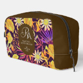 Blooming Mystical Floral Monogram Brown Toilettasje (Rechterhoek)