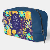 Blooming Mystical Floral Monogram Navy  Toilettasje (Rechterhoek)