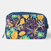 Blooming Mystical Floral Monogram Navy  Toilettasje (Achterkant)