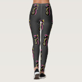 Blooming Neon Seahorse Leggings (Achterkant)