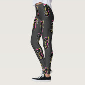 Blooming Neon Seahorse Leggings (Links)