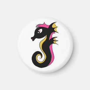 Blooming Neon Seahorse Magneet