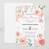 Blooming Path-Baby shower Kaart (Voorkant / Achterkant)