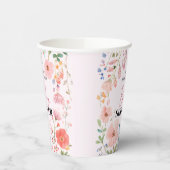 Blooming Path-Baby shower Papieren Bekers (Links)