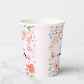 Blooming Path-Baby shower Papieren Bekers (Rechts)