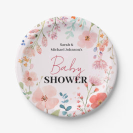 Blooming Path-Baby shower Papieren Bordje