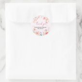 Blooming Path-Baby shower Ronde Sticker