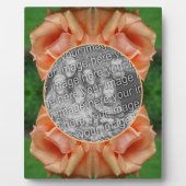 Blooming Peach Roos Creëer Uw eigen foto Fotoplaat (Voorkant)