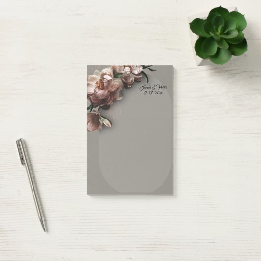 Blooming Peonies Stationery Post-it® Notes (Kantoor)