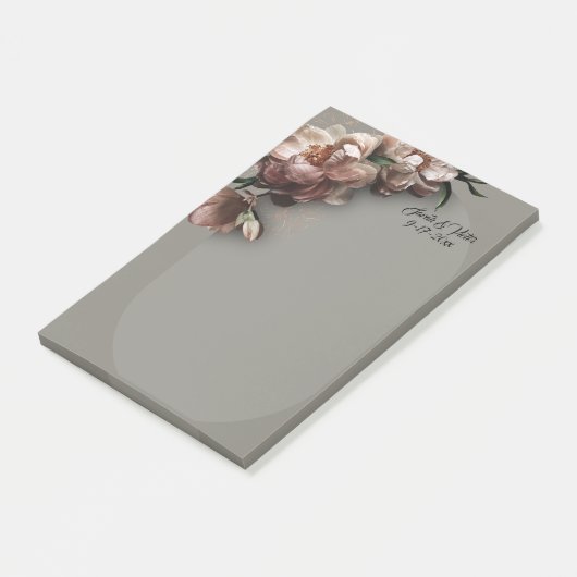 Blooming Peonies Stationery Post-it® Notes (Schuin)
