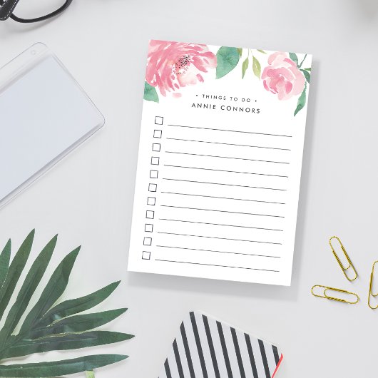 Blooming Peony | Aangepast om lijst te doen Post-it® Notes