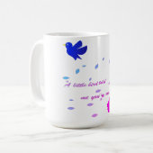 Blooming positivity colour ful floral quote Mug Koffiemok (Voorkant links)
