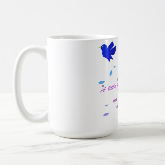 Blooming positivity colour ful floral quote Mug Koffiemok (Links)