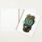 Blooming Potted Cactus Succulent Plant Planner (Display)