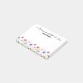 Blooming Prachtige  Wildflower gepersonaliseerd Post-it® Notes (Schuin)