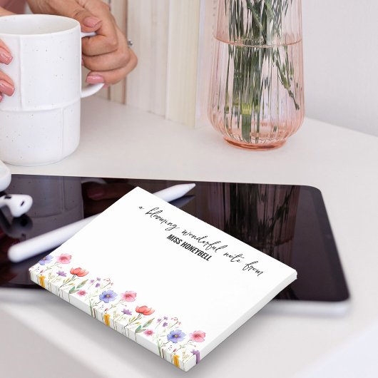 Blooming Prachtige  Wildflower gepersonaliseerd Post-it® Notes