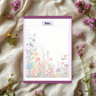 Blooming Purple Garden_ Notities 2 Notitieblok