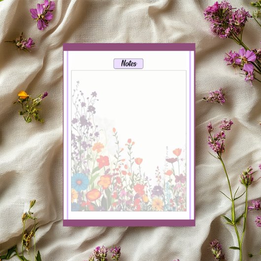 Blooming Purple Garden_ Notities 2 Notitieblok