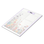 Blooming Purple Garden_ Notities 2 Notitieblok (Schuin)