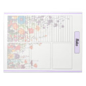 Blooming Purple Garden_ Notities 2 Notitieblok (Voorkant)