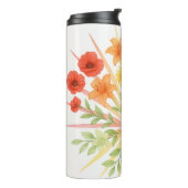 Blooming Radiance – Water Bottle with Rainbow Flow Thermosbeker (Gedraaid links)