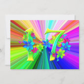 Blooming Rainbow Flowers voor 17e verjaardag (Voorkant)