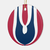 Blooming Red Hakuna Matata Nieuwste cadeauontwerp Keramisch Ornament (Links)