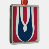 Blooming Red Hakuna Matata Nieuwste cadeauontwerp Metalen Ornament (Rechts)