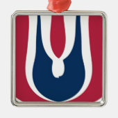 Blooming Red Hakuna Matata Nieuwste cadeauontwerp Metalen Ornament (Voorkant)