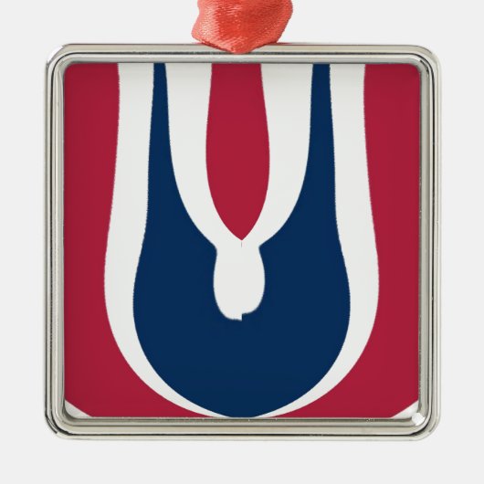 Blooming Red Hakuna Matata Nieuwste cadeauontwerp Metalen Ornament (Voorkant)