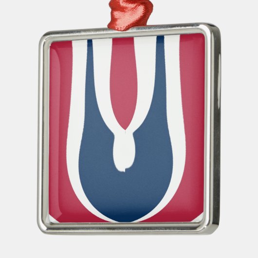 Blooming Red Hakuna Matata Nieuwste cadeauontwerp Metalen Ornament (Links)