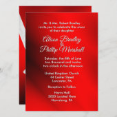 Blooming Red kerstthema Weddenschap Kaart (Voorkant / Achterkant)