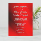 Blooming Red kerstthema Weddenschap Kaart (Staand voorkant)