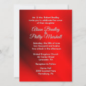 Blooming Red kerstthema Weddenschap Kaart (Voorkant)