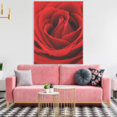 Blooming Red Rose Canvas Afdruk (Insitu (Woonkamer))
