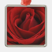 Blooming Red Rose Metalen Ornament (Voorkant)