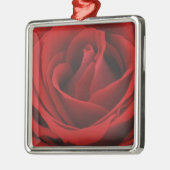 Blooming Red Rose Metalen Ornament (Links)