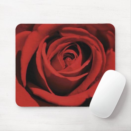 Blooming Red Rose Mousepad Muismat (Met muis)