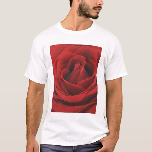 Blooming Red Rose T-shirt (Voorkant)