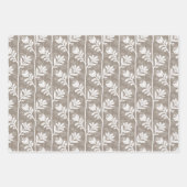 Blooming Rhythm Floral Silhouette - multicilored Inpakpapier Vel (Voorkant 3)