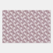 Blooming Rhythm Floral Silhouette - multicilored Inpakpapier Vel (Voorkant 2)
