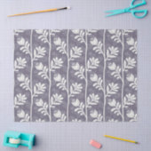 Blooming Rhythm Floral Silhouette white & lavender Tissuepapier (Craft)