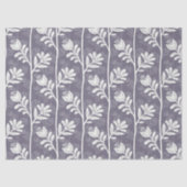 Blooming Rhythm Floral Silhouette white & lavender Tissuepapier (Voorkant)