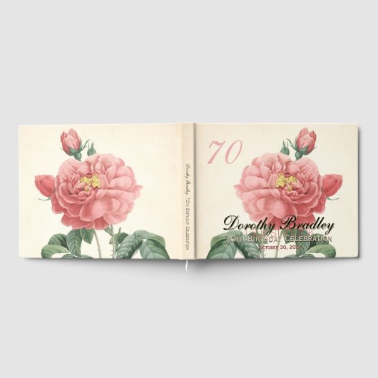 Blooming Roos 70e verjaardag Gastenboek (Volledig)