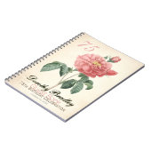  Blooming Roos 75e Birthday Guest Book Notitieboek (Linkerzijde)