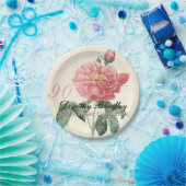 Blooming Roos 90e verjaardag PP Papieren Bordje (Feest)