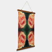 Blooming Roos Abstract Hangend Wandkleed (Gebogen)